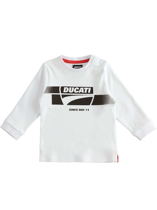 Ducati Kids Blouse Long Sleeve White