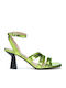 Leder Sandalen Grün