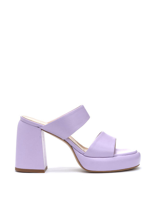 Fabio Rusconi Leather Women's Sandals Purple