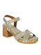 Lolla Leder Damen Sandalen Khaki