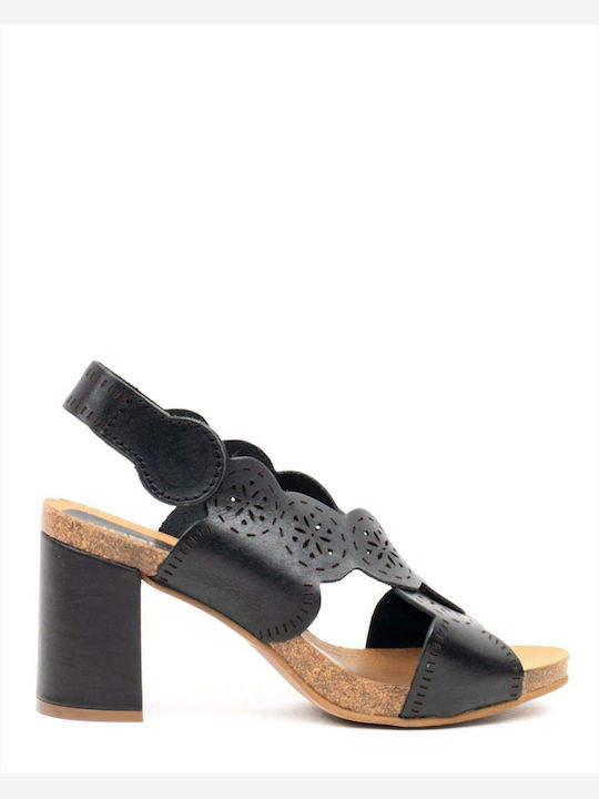 Yoshino Leather Sandals Black
