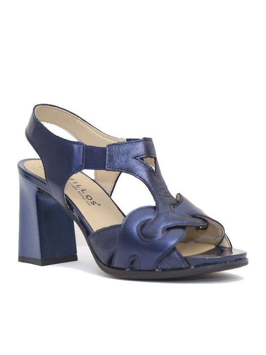 Pitillos Leather Sandals Anatomic Blue