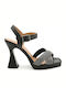 Leder Sandalen Schwarz