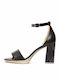 Leder Sandalen Schwarz