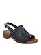 Leder Sandalen Anatomisch Schwarz