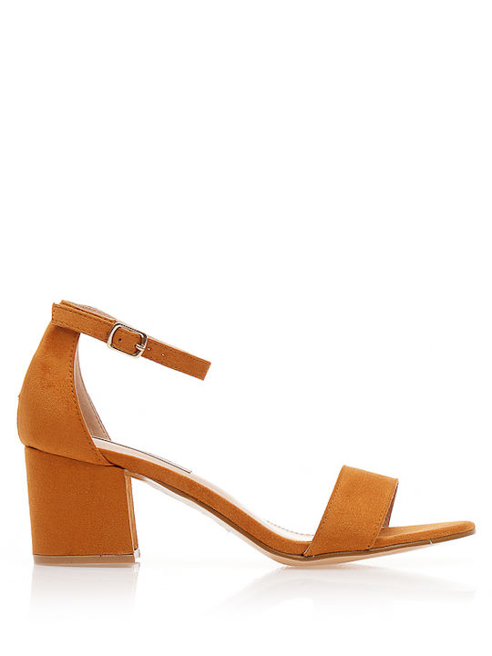 Tsoukalas Suede Sandals Tabac Brown