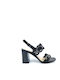 Leder Sandalen Schwarz
