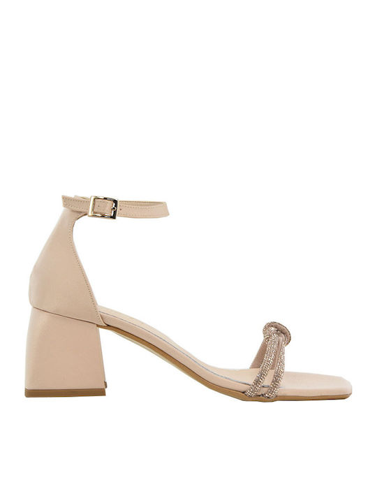 Piedini Stoff Sandalen Rosa