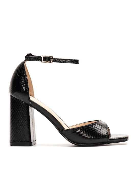 Diamantique mairmaid Sandals Black
