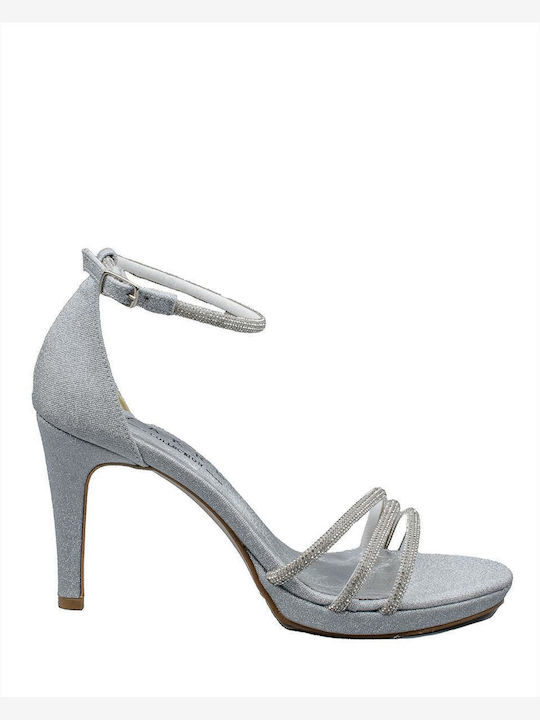 Zakro Collection Damen Sandalen in Silber Farbe