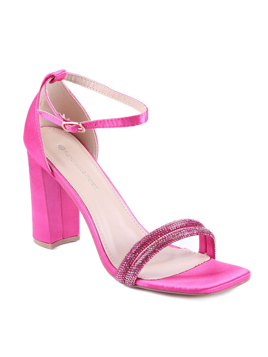 Franchesca Moretti Women's Sandals with Ankle Strap Fuchsia