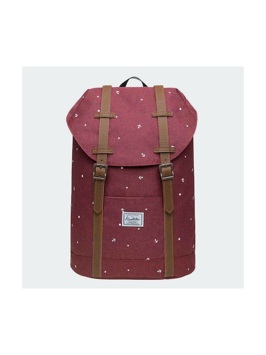 Kaukko Fabric Backpack Burgundy 18lt
