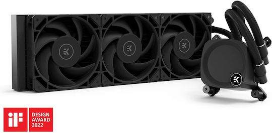 Ekwb EK-Nucleus AIO CR360 Dark Wasserkühlsysteme AIO CPU mit 3 Lüfterabmessung 120mm