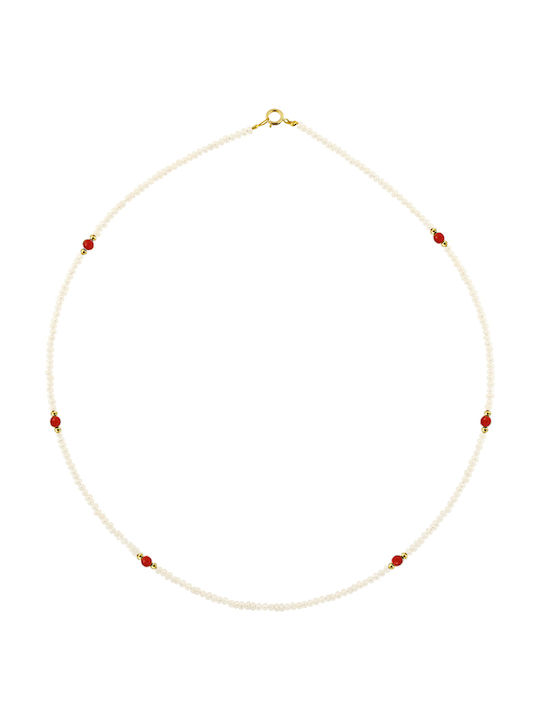 Margaritari Necklace from White Gold 14K