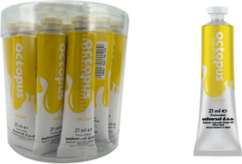 Universal Audio Tempera de Pictură Galbene în Tubular 21ml 20buc
