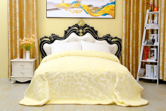 Olia Home Olia Home Biberbett Samtig Übergröße 220x240cm Beigefarbe