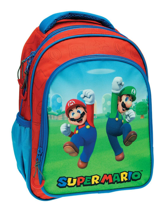 Gim Super Mario School Bag Backpack Kindergarten Multicolored