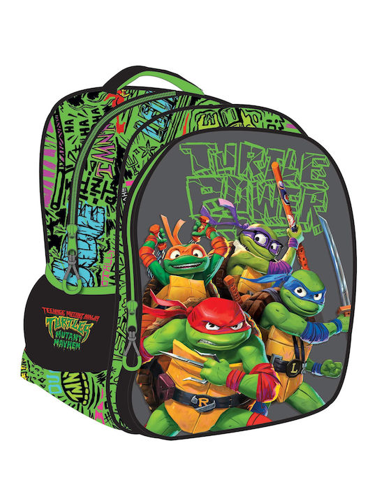 Gim TMNT Ninja Turtles School Bag Backpack Kindergarten in Green color