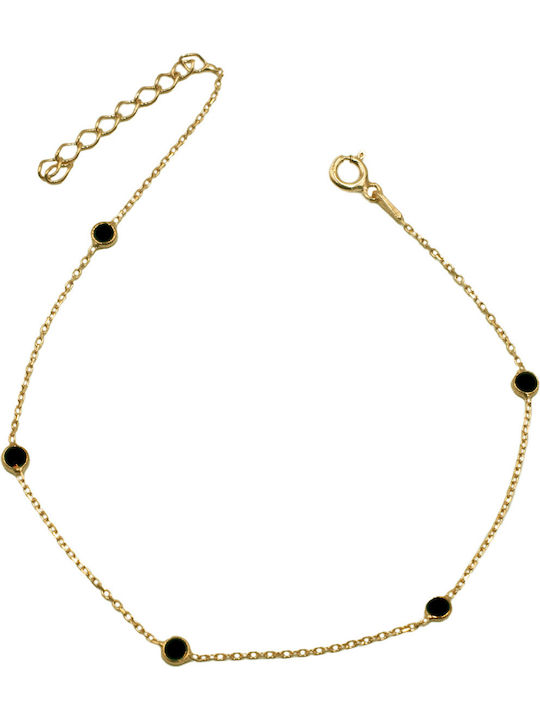 Poco Loco Bracelet Anklet Chain made of Silver Gold Plated