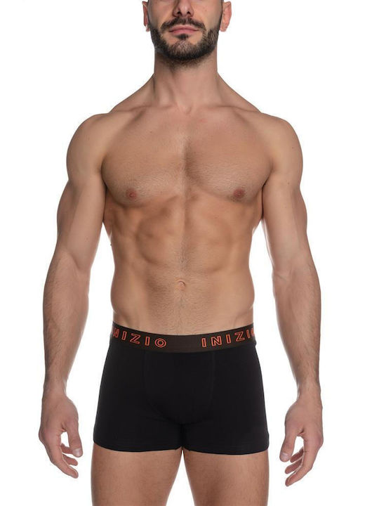 Inizio Herren Boxershorts Black-Orange 1Packung