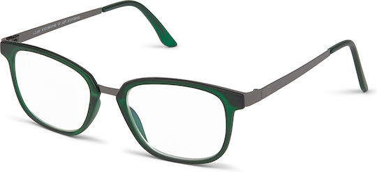 Nordic Vision Alingsas Herren Lesebrillen +2.50 in Grün Farbe