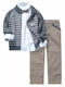 Kinder-Set mit Hose Winter 5Stück Gray