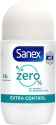 Sanex Ζero % Extra Control Αποσμητικό Roll-On 50ml