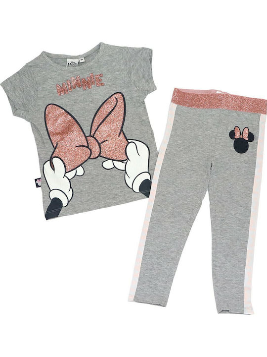 Kids' Set with Leggings Summer 2pcs Gray