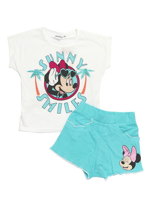 Disney Kids Set with Shorts Summer 2pcs White