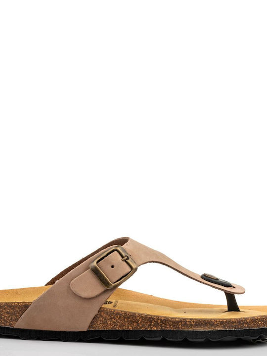 Oak & Hyde Women's Flat Sandals Anatomic in Beige Color