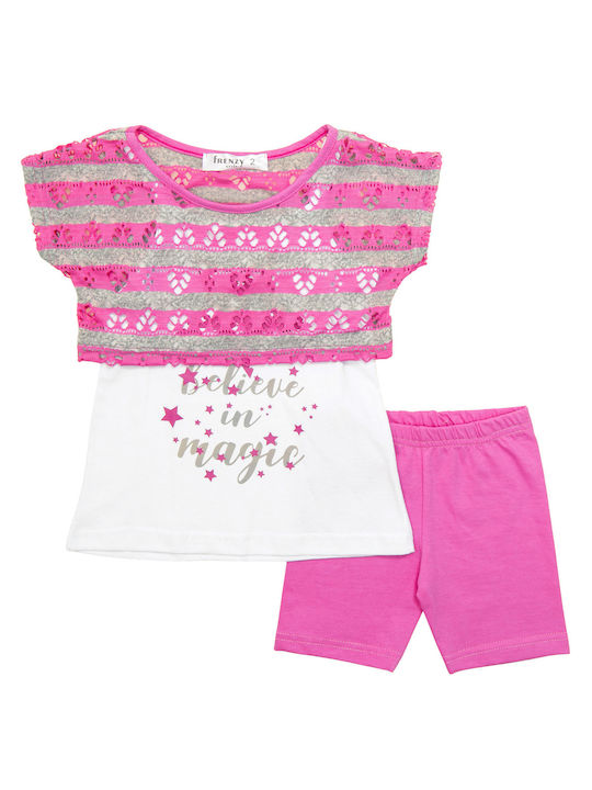 Babylon Kids Set with Leggings Summer 2pcs Fuchsia