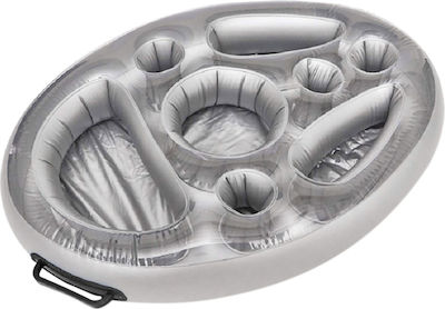 Eight-Hole Food Tray Husă umflabilă pentru băuturi Argint 70cm