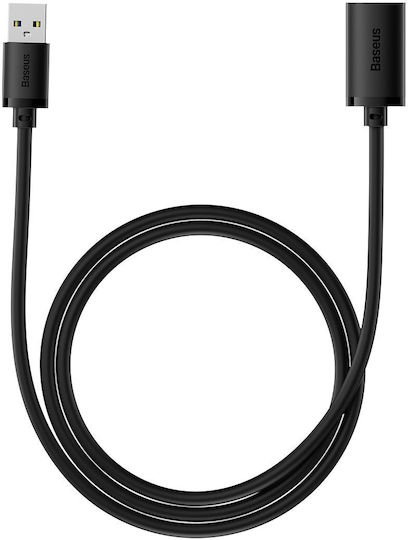 Baseus USB 2.0 Kabel USB-A-Stecker - USB-A-Buchse Schwarz 1.5m B00631101111-00