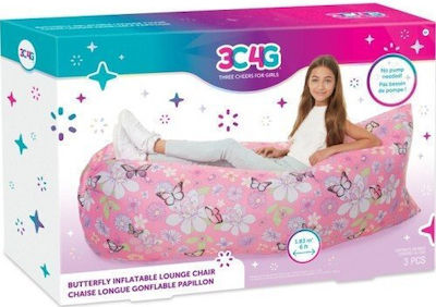 Make It Real Butterfly Lounge Inflatable Lazy Bag umflabil Roz