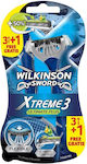 Wilkinson Sword Disposable Razors with 3 Blades & Lubricating Tape 4pcs