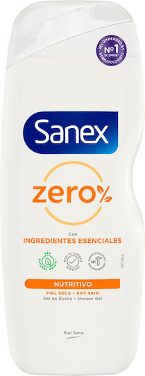 Sanex Zero 0% Dry Skin Αφρόλουτρο σε Gel Ενυδατικό 600ml