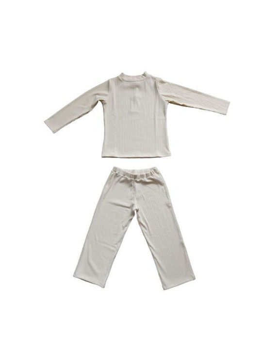 Gang Kids Set with Pants Winter 2pcs Ecru