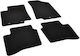 Rigum Set of Front and Rear Mats 4pcs for Kia Rio 2011 2017 Black