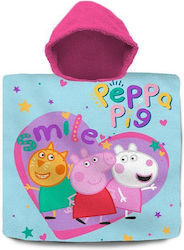 Next Kinder Strandponcho Peppa Schwein Türkis 60 x 60cm.