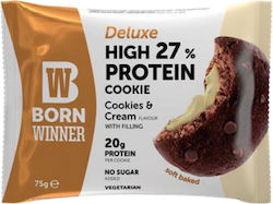 Born Winner Μπισκότα Πρωτεΐνης Deluxe με Γέμιση Σοκολάτα 75gr