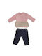 M&B Kid's Fashion Kids Set with Pants Winter 2pcs Pink