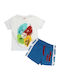 Kinder-Set mit Shorts Sommer 2Stück Weiß