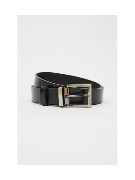 Leathertwist Men's Leather Belt Black