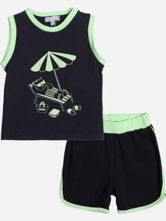 Kids' Set with Shorts Summer 2pcs Navy Blue