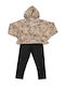 Kids' Set with Leggings Winter 2pcs Beige