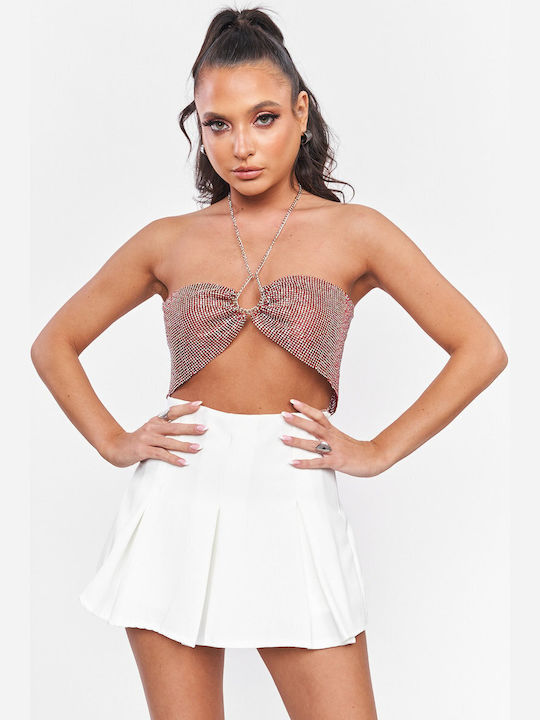 Decoro Γυναικείο Crop Top Μπορντό