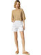 Women's Jean High-waisted Shorts White