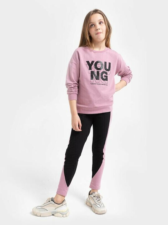 Kids' Set with Leggings Winter 2pcs Pink