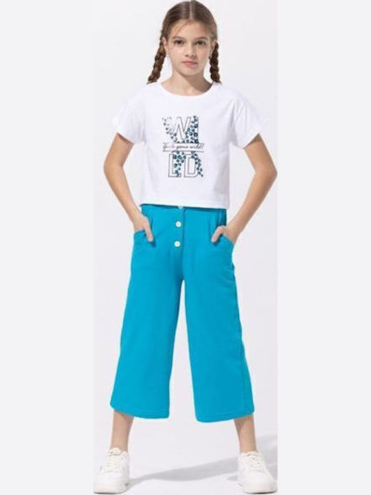 Kids' Set with Pants Summer 2pcs White