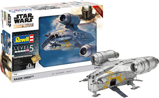 Revell The Mandalorian: Razor Crest Platinum Edition Modeling Figure 143 Pieces in Scale 1:72 33.7x22.7cm.